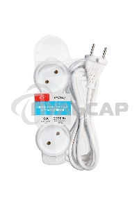 Удлинитель бытовой Smartbuy (SBE-10-3-10m-N) 3 гн х 10,0 м белый