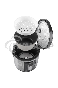 Мультиварка электрическая Endever Vita-122, черный/стальной, мощность 1000 Вт, емкость 5л, 16 авторежимов работы,книга рецептов, 4 шт/уп.