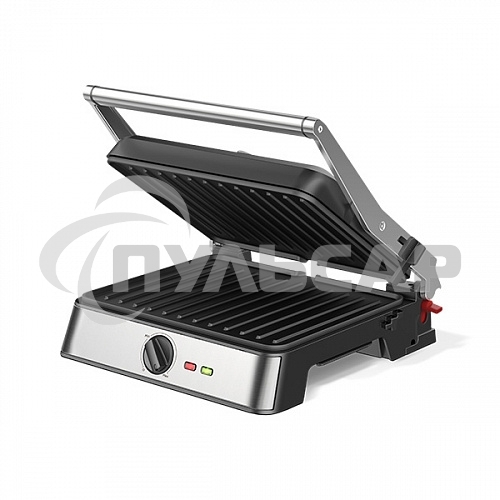 Электрический гриль BQ GR3007, черный/стальной