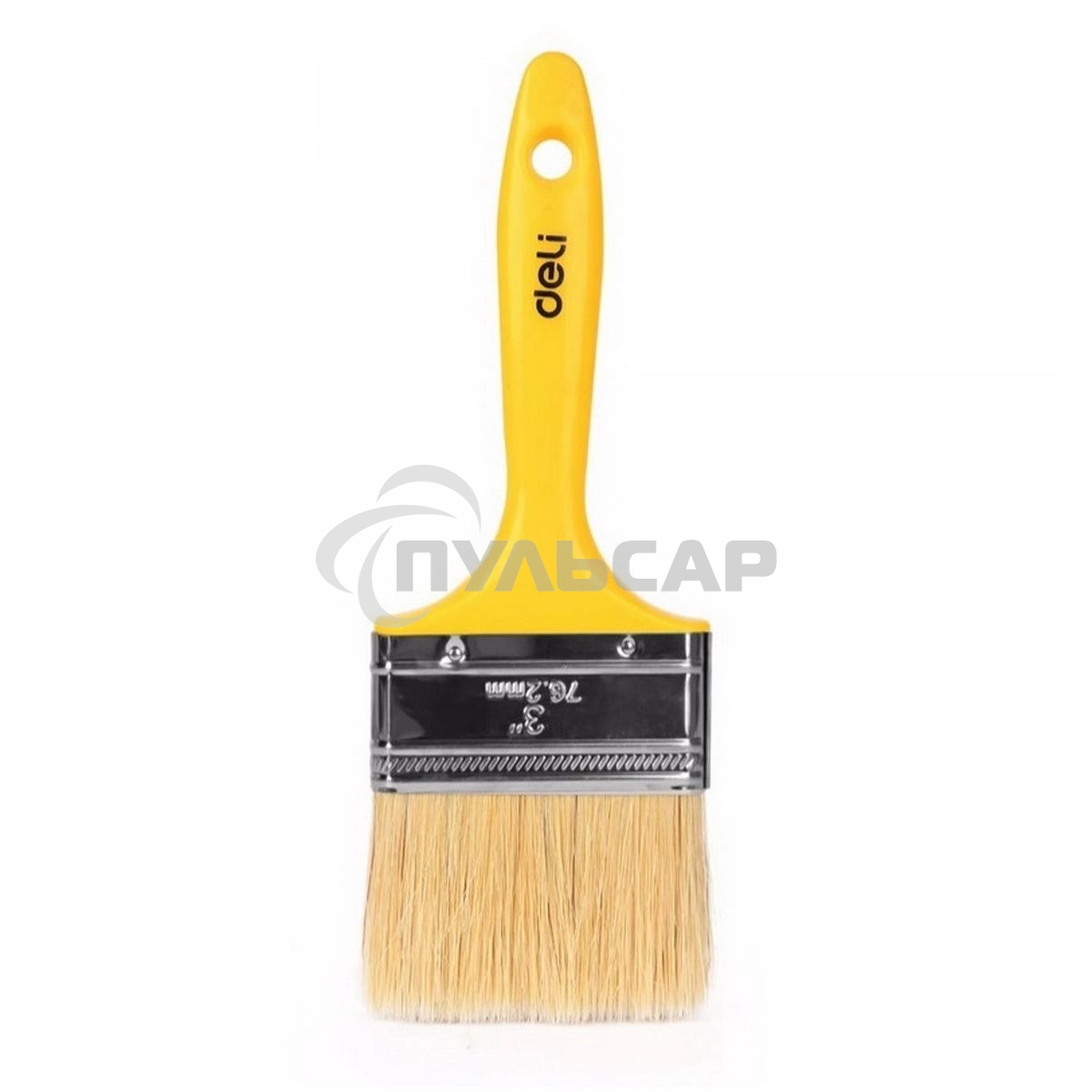 Кисть малярная с пластиковой ручкой Deli DL509113 75 мм, натуральная щетина