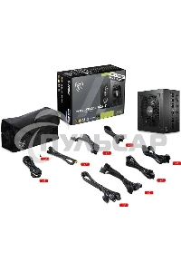 Блок питания MSI ATX 750W MAG A750GL PCIE5 Gen.5 80 PLUS gold (20+4pin) APFC 120мм fan 8xSATA Cab Manag RTL