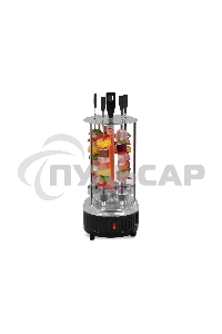 Электрошашлычница BQ BBQ1000 черный/стальной