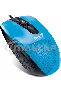 Мышь проводная Genius DX-Mini голубой, 1000 dpi, USB, кнопки - 3