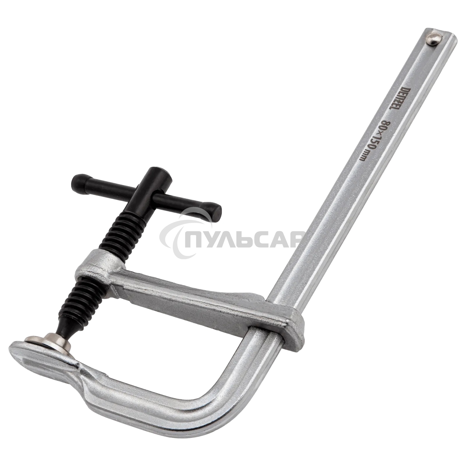 Струбцина Denzel F-образная, 80x150 мм, кованая