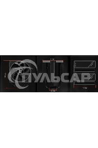 Устройство охлаждения(кулер) ID-Cooling Frozn A620 ARGB черный 120мм алюминий+медь 2000rpm 30db 4-pin 270W 154мм