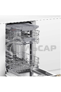Встраиваемая посудомоечная машина Bosch SPV4EMX10E, серебристый, 44.8 см, 10 компл., 44 дБ, класс C