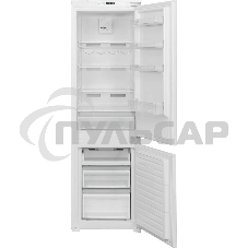 Встраиваемый холодильник Hyundai HBR 1784 2-хкамерн. белый