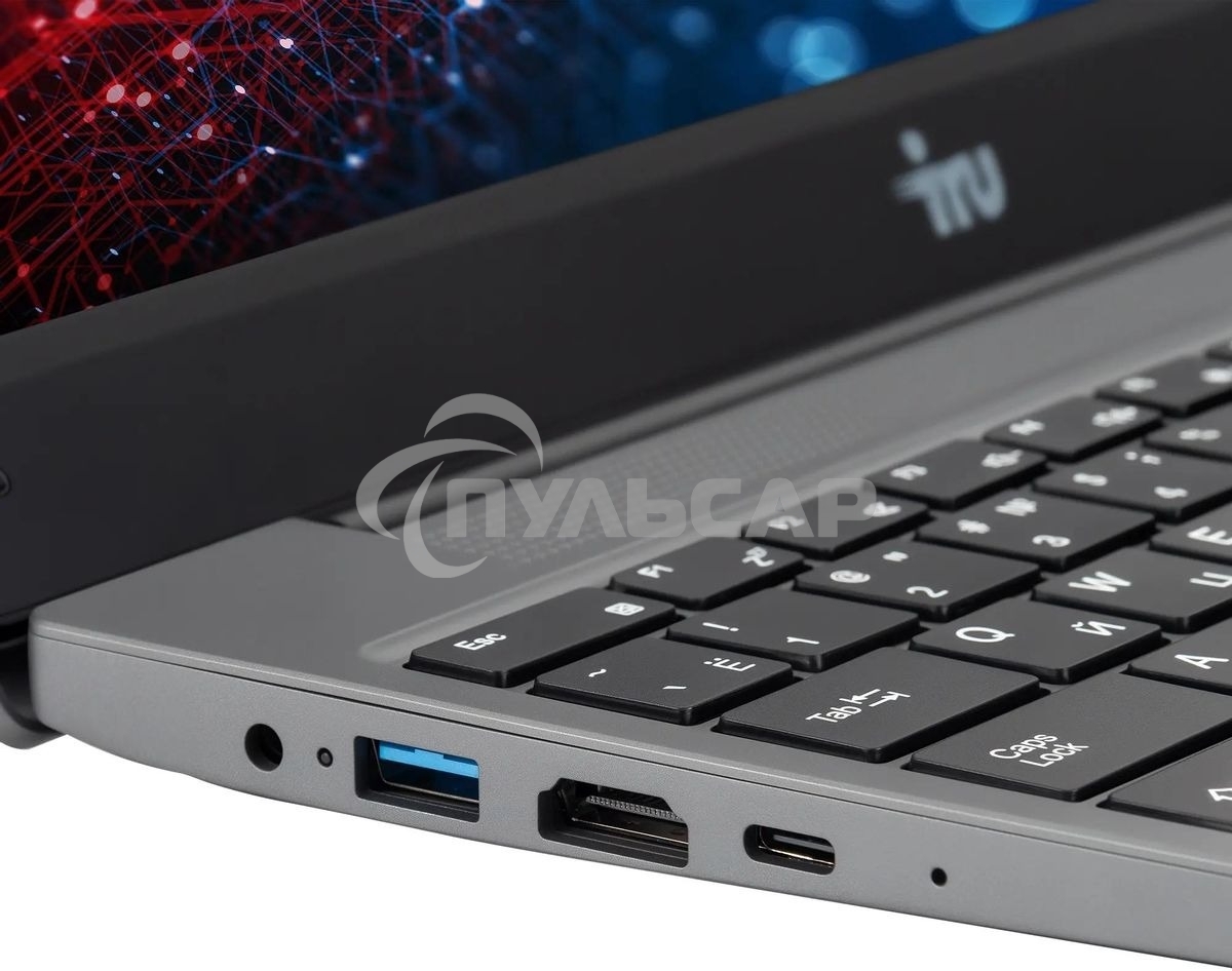 Ноутбук IRU Tactio 14RLH серый Ryzen 5 7430U 8Gb SSD256Gb AMD Radeon Graphics 14