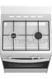 Плита газовая Darina 1AS GM 521 001 W белый/черный, конфорок 2 шт, духовка 45 л, 50 см x 85 см x 41 см