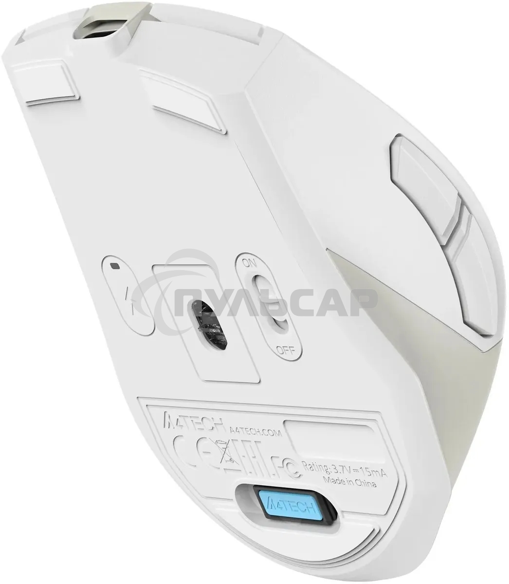 Мышь беспроводная A4Tech Fstyler FG45CS Air2 бежевый, 2000 dpi, радиоканал, USB, кнопки - 7