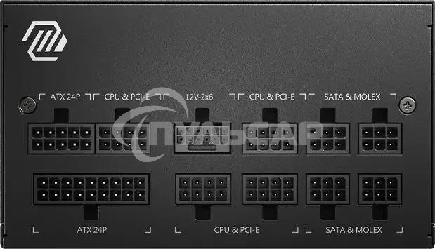 Блок питания MSI ATX 750W MAG A750GL PCIE5 Gen.5 80 PLUS gold (20+4pin) APFC 120мм fan 8xSATA Cab Manag RTL