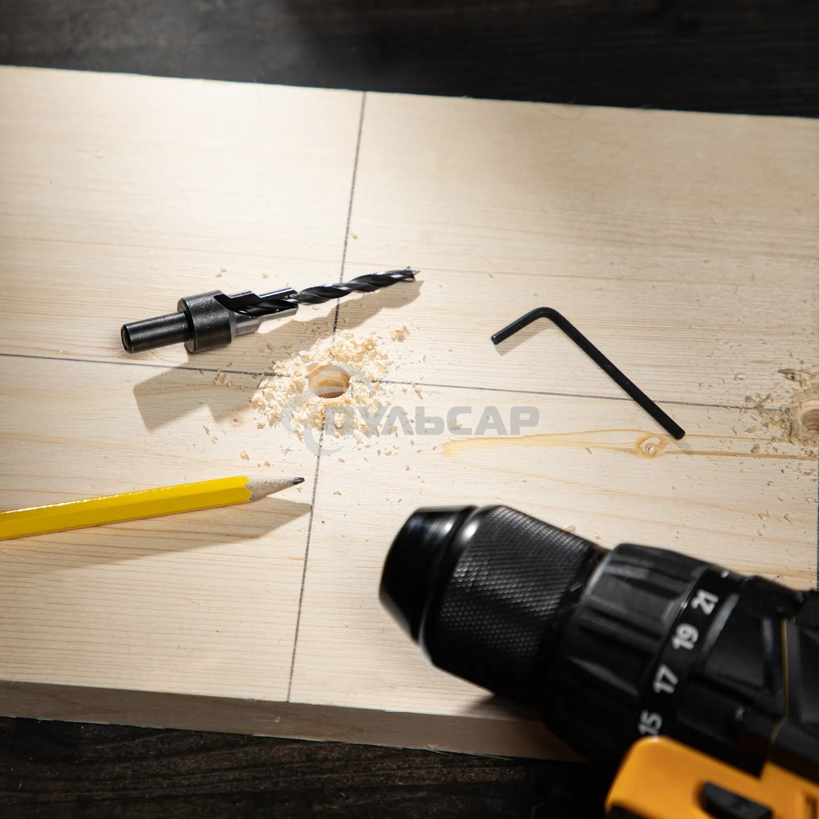 Сверло-зенкер под конфирмат Denzel 4 мм