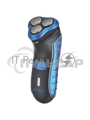 Электробритва ЯРОМИР ЯР-101, 3 бреющие головки, триммер, синий с черным (24) (РОССИЯ)