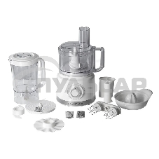 Кухонный комбайн Galaxy Line GL 2309, белый, пластик. чаша 1,5 л, 1000 Вт, 2 скорости и импульс. режим