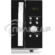 Микроволновая печь Hyundai HYM-D2078 черный/серебристый, 23 л, 800 Вт, кнопки, поворотный механизм