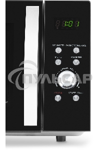 Микроволновая печь Hyundai HYM-D2078 черный/серебристый, 23 л, 800 Вт, кнопки, поворотный механизм