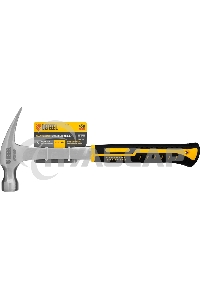 Молоток-гвоздодер Denzel 10423 450 г, цельнометаллический, двухкомпонентная рукоятка