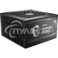 Блок питания MSI ATX 750W MAG A750GL PCIE5 Gen.5 80 PLUS gold (20+4pin) APFC 120мм fan 8xSATA Cab Manag RTL