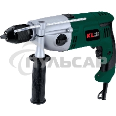 Профессиональная дрель ударная KLPRO KLDM71220 1200Вт (сеть, 2 скорости, реверс, патрон-металл в кейсе)