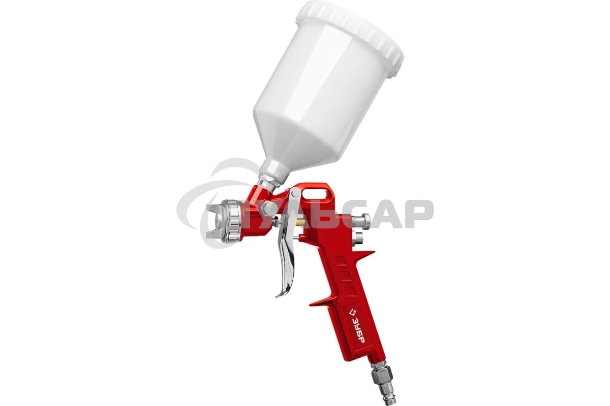 Краскопульт пневматический ЗУБР MS 200-3, c верхним бачком, 1.2, 1.5, 1.8 мм