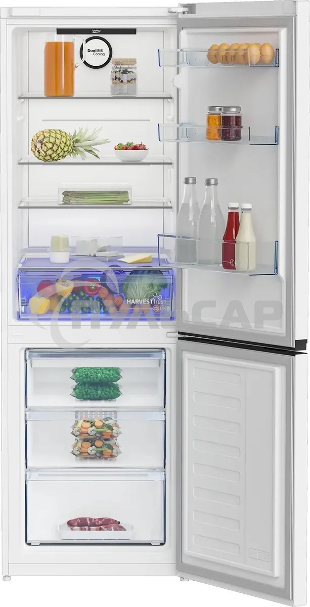 Холодильник Beko B3R1CNK363HW (R) белый двухкамерный 220/100л морозилка снизу, No Frost