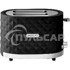 Тостер Galaxy Line GL 2912, черный, пластик, 1200 Вт