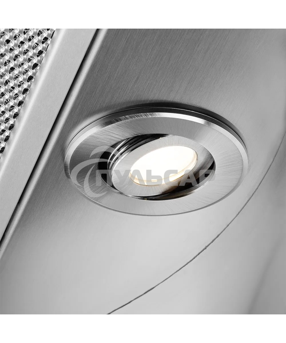 Вытяжка Kuppersberg MOTUBA B островная, ширина 39, отвод/рециркуляция, 1000м3/час, электронное сенсорное управление, таймер на отключение, 4 ступенчатая регулировка скорости, светодиодное освещение 4x3 Вт, черный