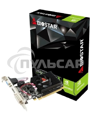 Видеокарта Biostar PCI-E G210-1Gb D3 LP NVIDIA GeForce 210 1Gb 64bit DDR3 589/1333 DVIx1 HDMIx1 CRTx1 Ret low profile