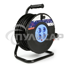 Удлинитель Smartbuy (SBE-16-4-50-Z) 4 гнз - 50м, на катушке, с/з