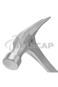 Молоток-гвоздодер Denzel 560 г, цельнометаллический, двухкомпонентная рукоятка