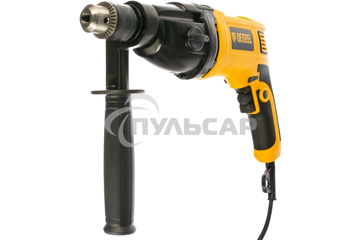 Дрель ударная Denzel ID-1050-2 1050Вт 0-3000/0-1100 об/мин 0-48000/0-17600 уд/мин 2 скор 26312