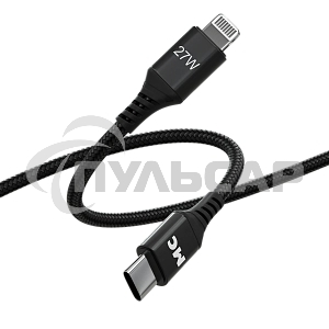 Кабель MORE CHOICE (4620202554178) K69ia 2м USB 3.0A PD 27W для Lightning ng 8-pin Type-C - 2м, черный