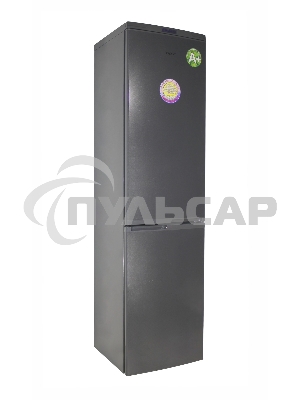 Холодильник DON R-299 G графит зеркальный двухкамерный 259/140л морозилка снизу