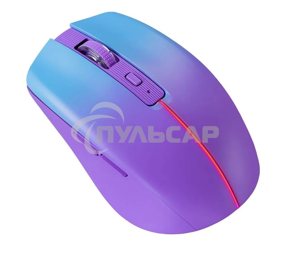Мышь беспроводная Defender Mystery MM-301 фиолетовый, 1600 dpi, радиоканал, Bluetooth, USB, кнопки - 6