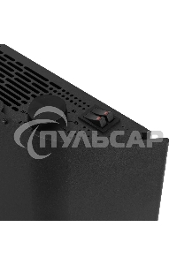 Конвектор Denzel XCE-1000B черный, 1000 Вт, 15 м2, термостат