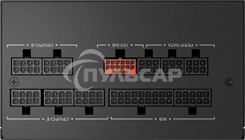 Блок питания PCCooler P5-YN1000-G1F, 1000Вт, 80 PLUS Gold, 135мм, модульный, черный