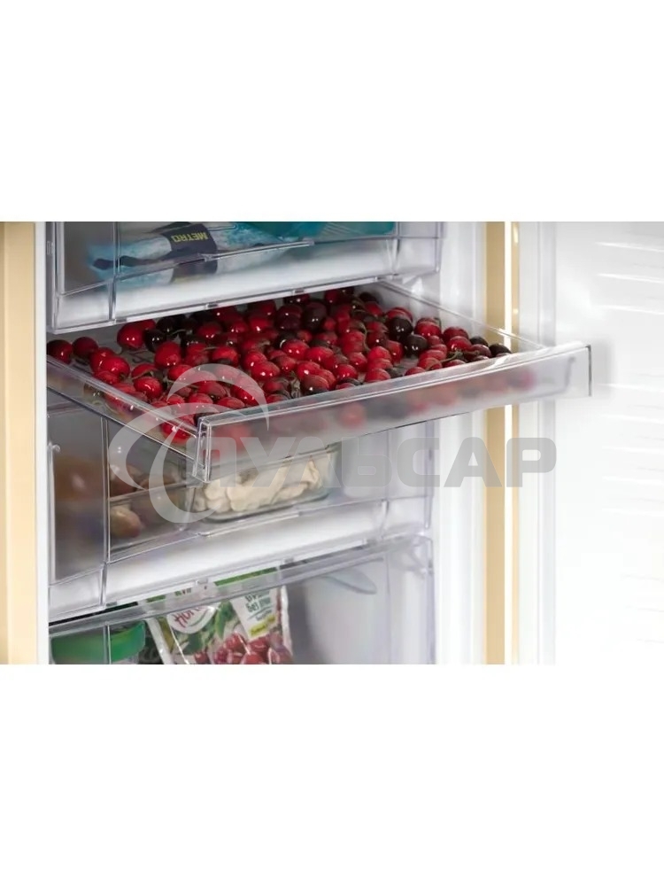 Холодильник Nordfrost NRB 152 ME бежевый мрамор двухкамерный 205/115 л морозилка снизу, капельная система