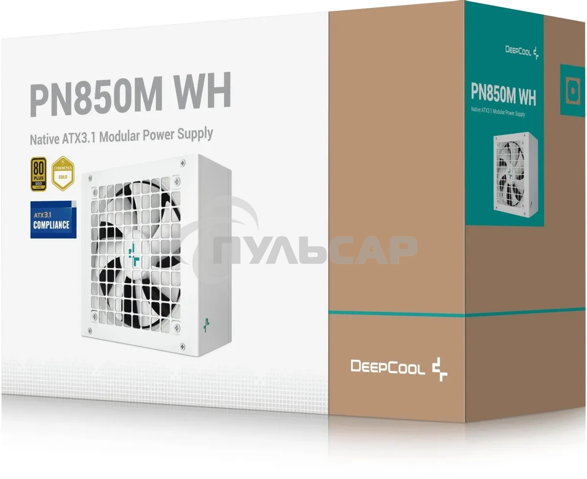 Блок питания Deepcool / GamerStorm PN850M, 850Вт, 80 PLUS Gold, 120мм, белый