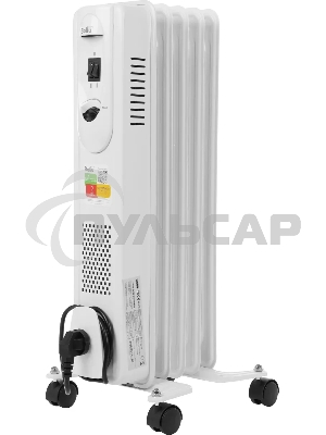 Обогреватель масляный Ballu Comfort BOH/CM-05WDN 1000 (5 секций) белый, 1000 Вт, 15 м2, термостат