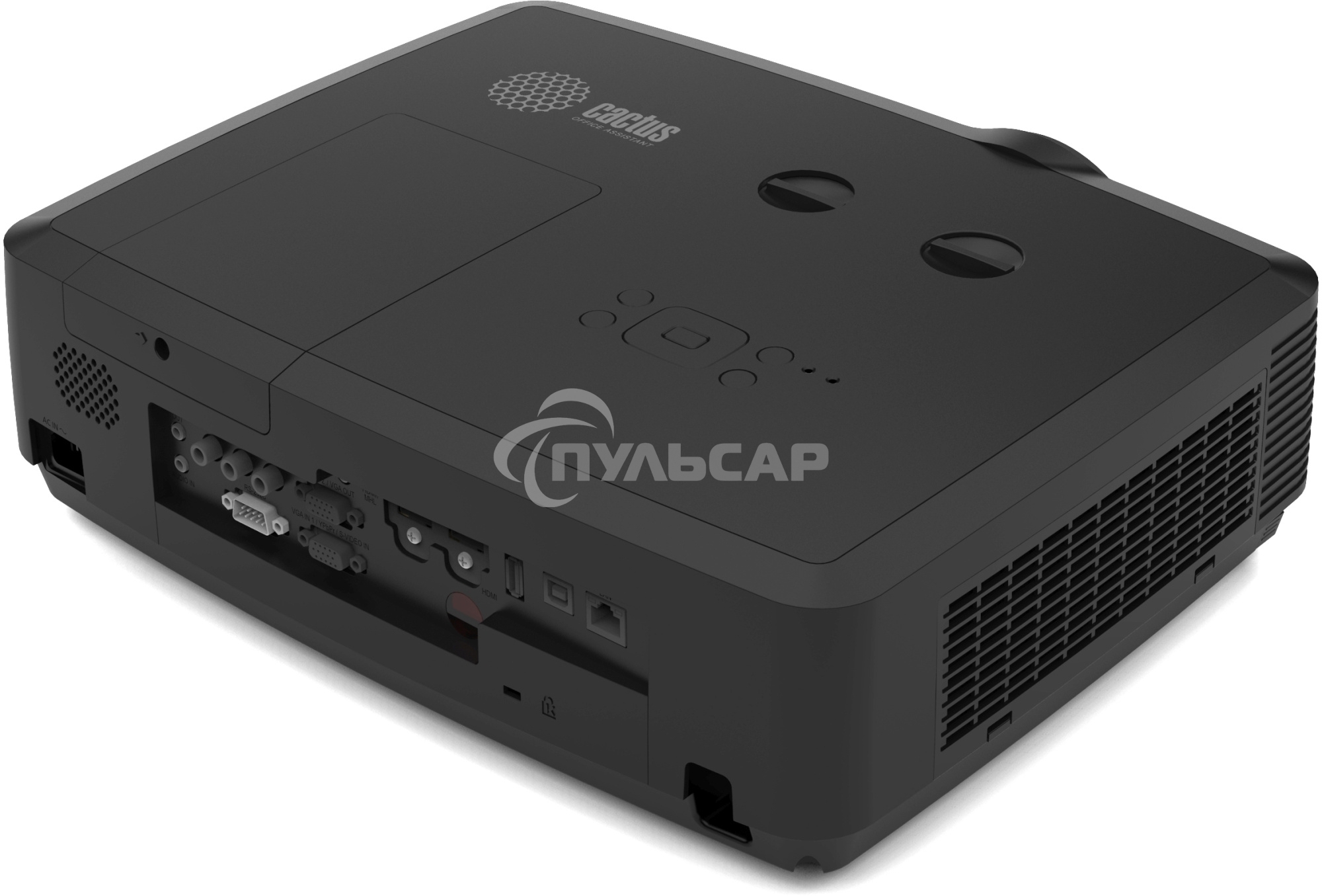 Проектор Cactus Bright CS-S4.B 3LCD 5900Lm ANSI (1920x1200) 30000:1 ресурс лампы:10000часов 1xUSB typeA 1xUSB typeB 2xHDMI 4.45кг