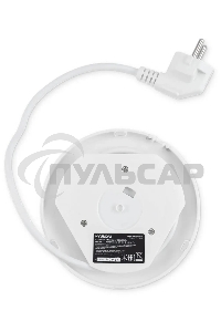 Чайник электрический Hyundai HYK-G9990 1.6л. 2000Вт белый/серебристый корпус: стекло