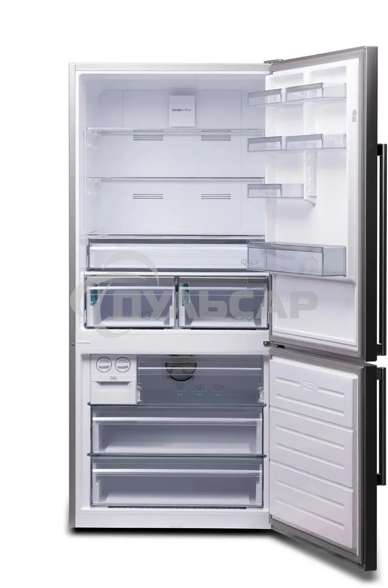 Холодильник Sharp SJ653GHXI52R серебристый двухкамерный 400/164 л морозилка снизу, No Frost