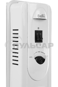 Обогреватель масляный Ballu Comfort BOH/CM-05WDN 1000 (5 секций) белый, 1000 Вт, 15 м2, термостат