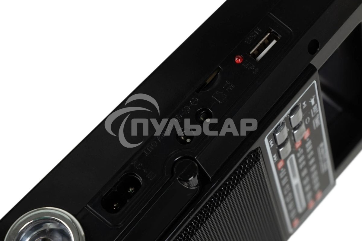 Радиоприемник портативный Сигнал Vikend Traveler черный USB SD/MMC