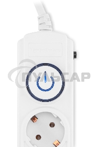 Сетевой фильтр Ippon BK-6-EU-5-10-W 5м (6 розеток) белый (коробка)
