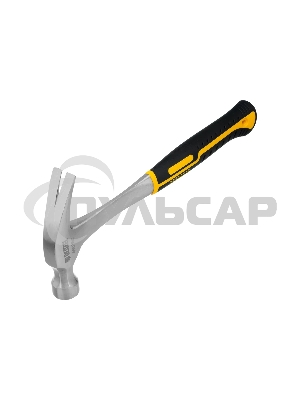 Молоток-гвоздодер Denzel 10423 450 г, цельнометаллический, двухкомпонентная рукоятка