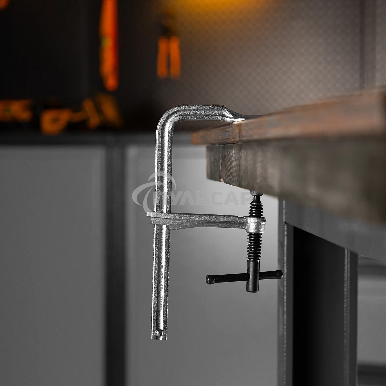 Струбцина Denzel F-образная, 80x200 мм, кованая