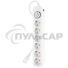 Сетевой фильтр Ippon BK-6-UPS-1.8-10-W 1.8м (6 розеток) белый (коробка)