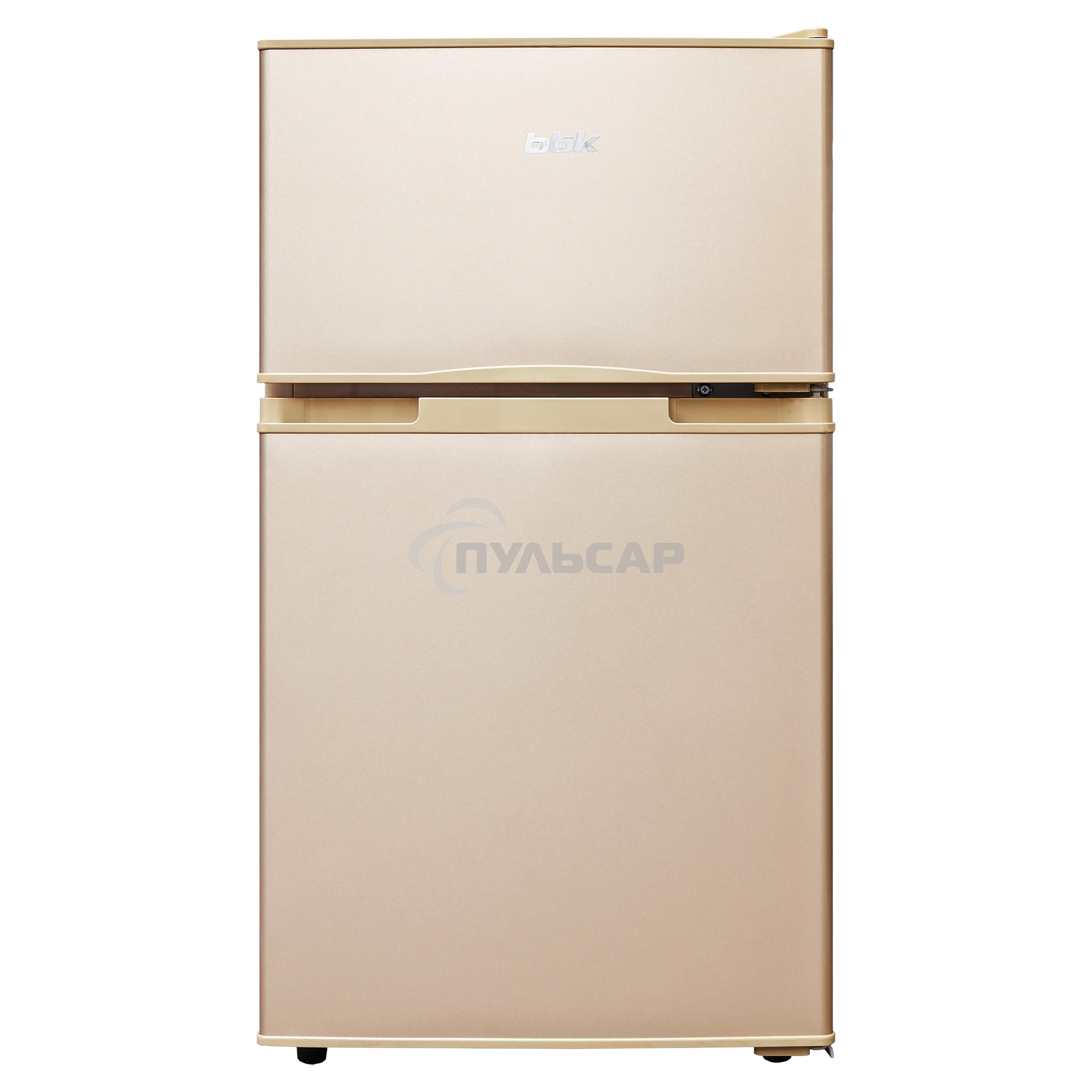 Холодильник BBK RF-099 бежевый двухкамерный 65/33л морозилка сверху, ручное