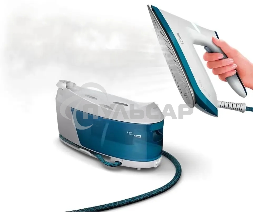 Парогенератор Philips PSG6022/20 2400Вт белый/голубой